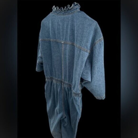 REVOLVE BRAND - OVERLOVER -Blue Denim VINTAGE LOOK Jumpsuit - Picture 4 of 13